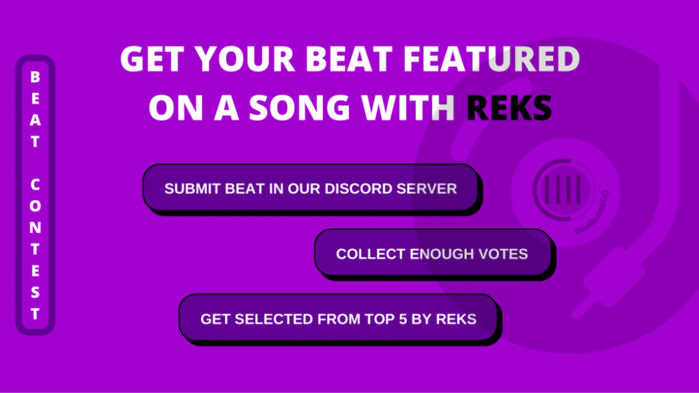 CryptoHipHop Hosts Once in a Lifetime Beat Contest Opportunity With Artist, REKS